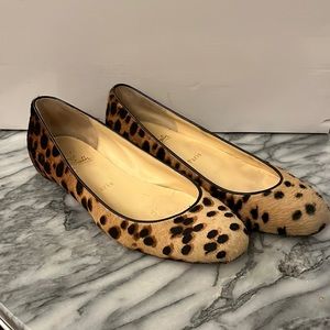 Christian Louboutin Pony Hair Ballet Flats